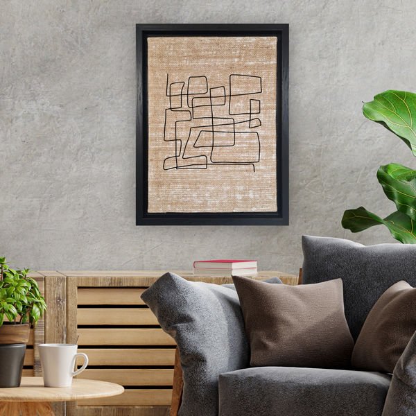 Siyah L Çerçeveli Tablo