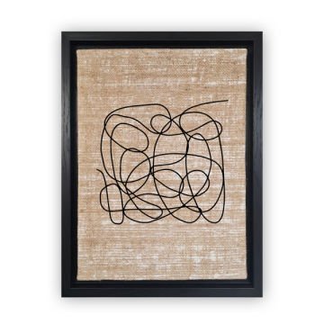 Siyah L Çerçeveli Tablo