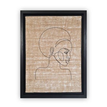 Siyah L Çerçeveli Tablo