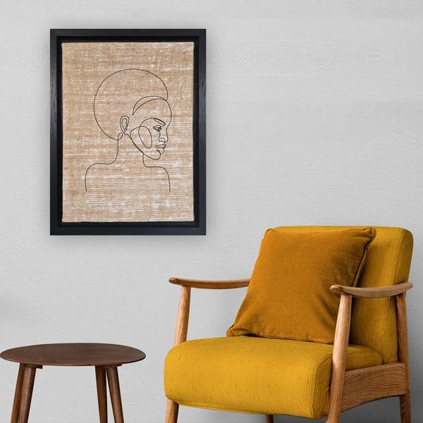 Siyah L Çerçeveli Tablo