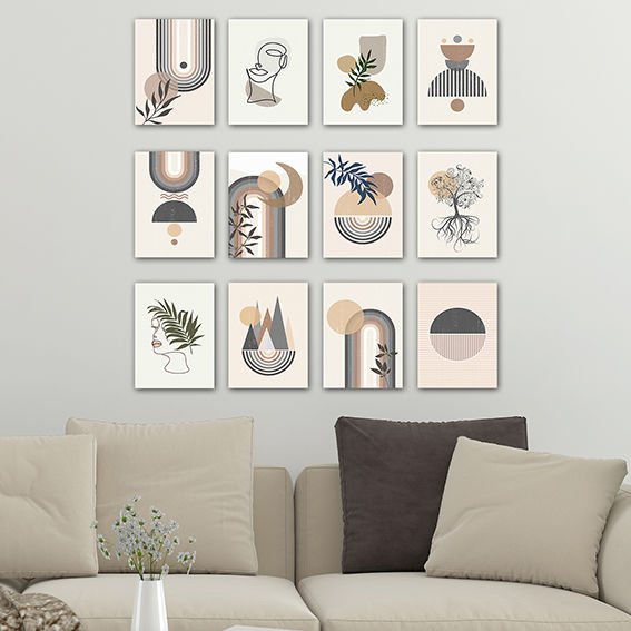 12 Parçalı Mdf Tablolar