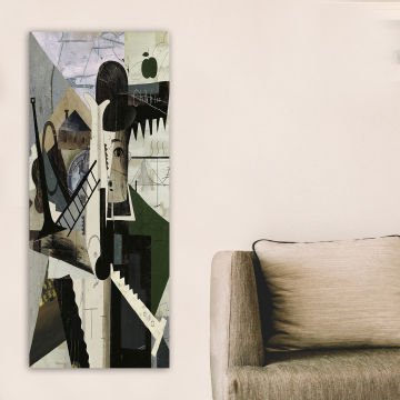 Dikey Kanvas Tablo 30cm x 90cm