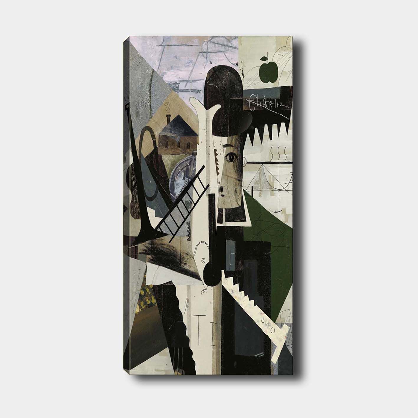 Dikey Kanvas Tablo 30cm x 90cm