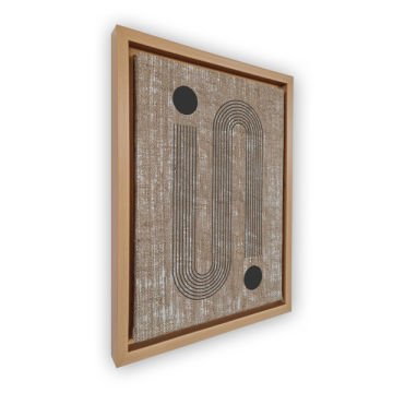 Naturel L Çerçeveli Tablo 96cm x 136cm