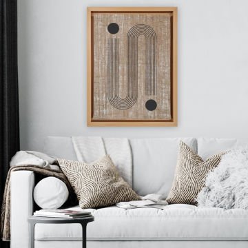 Naturel L Çerçeveli Tablo 96cm x 136cm