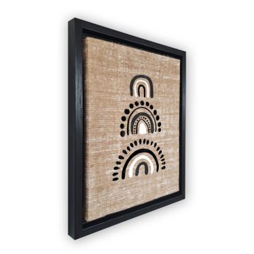 Siyah L Çerçeveli Tablo 96cm x 136cm