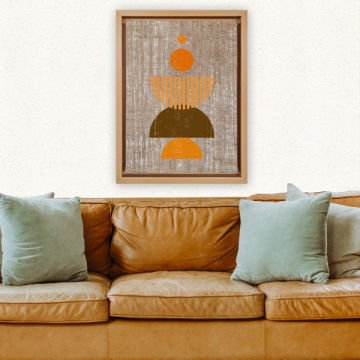 Naturel L Çerçeveli Tablo 46cm x 66cm