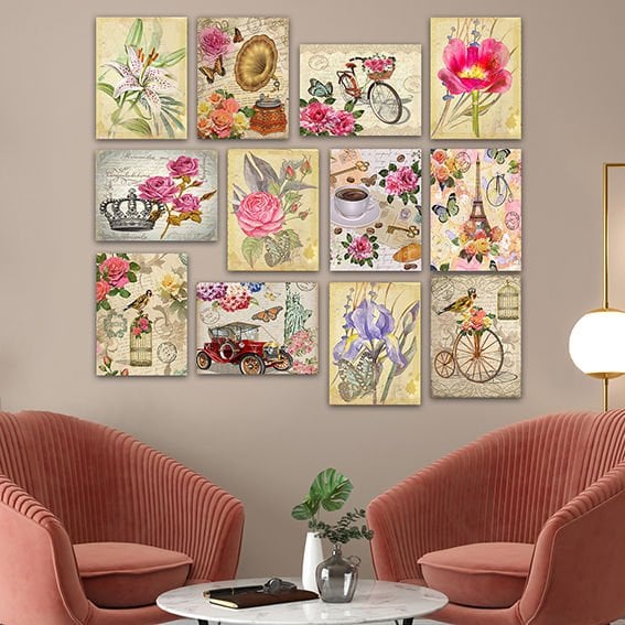 12 Parçalı Mdf Set Tablo