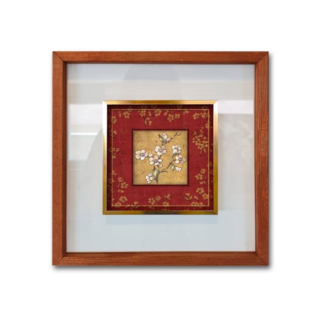 Çerçeveli Cam Paspartulu Tablo 42cm x 42cm