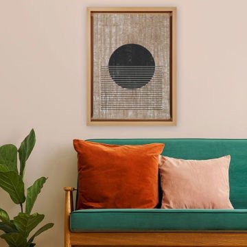 Naturel L Çerçeveli Tablo 96cm x 136cm