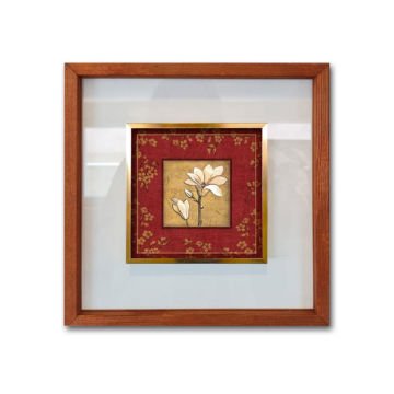 Çerçeveli Cam Paspartulu Tablo 52cm x 52cm