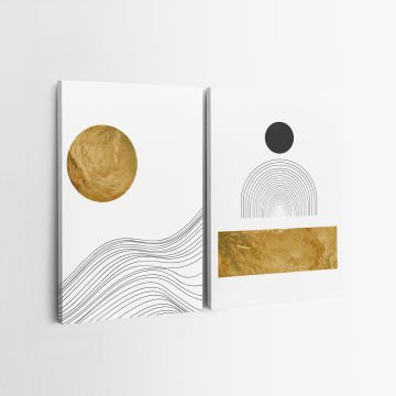 2 Parçalı Kanvas Tablo 30cm x 40cm - 2 Parça