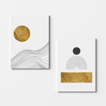 2 Parçalı Kanvas Tablo 30cm x 40cm - 2 Parça