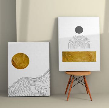 2 Parçalı Kanvas Tablo 30cm x 40cm - 2 Parça