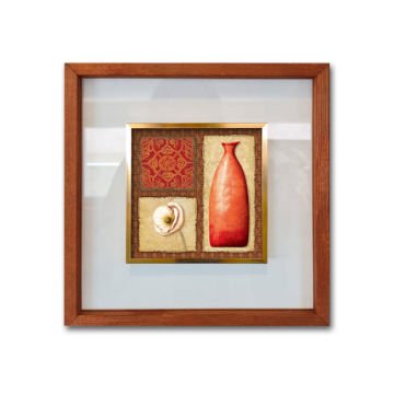 Çerçeveli Cam Paspartulu Tablo 42cm x 42cm