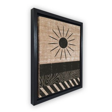 Siyah L Çerçeveli Tablo