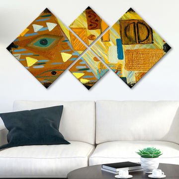 4 Parçalı Mdf Tablo 40cm x 40cm
