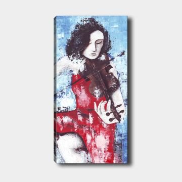 Dikey Kanvas Tablo 60cm x140cm