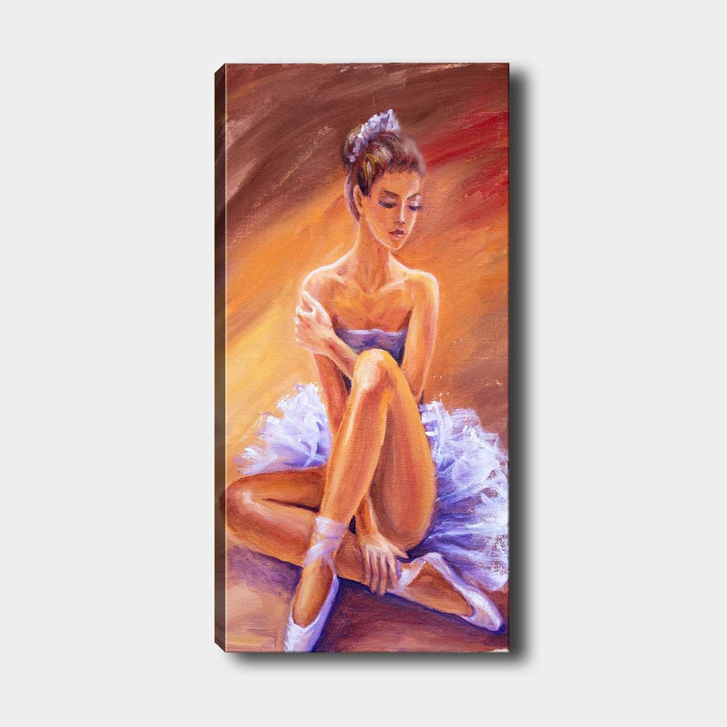Dikey Kanvas Tablo 30cm x 90cm