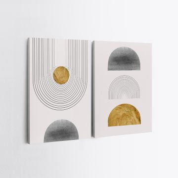 2 Parçalı Kanvas Tablo 30cm x 40cm - 2 Parça