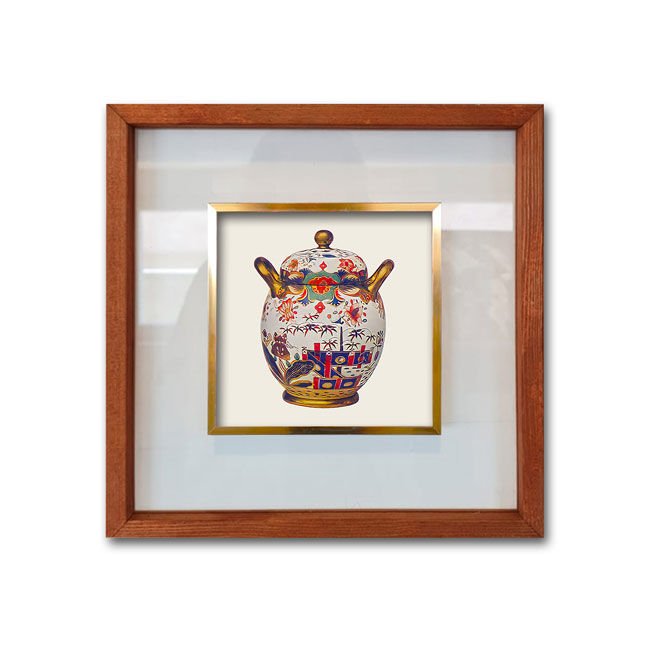 Çerçeveli Cam Paspartulu Tablo 42cm x 42cm