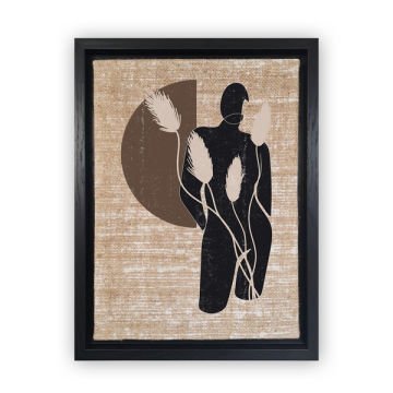 Siyah L Çerçeveli Tablo 46cm x 66cm