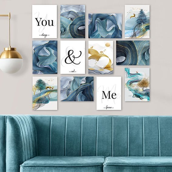 12 Parçalı Mdf Tablo