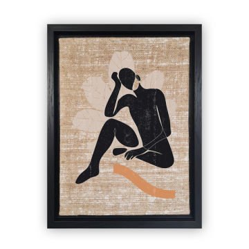Siyah L Çerçeveli Tablo 36cm x 46cm