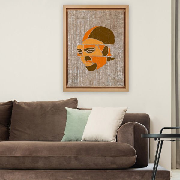 Naturel L Çerçeveli Tablo 96cm x 136cm