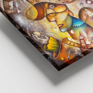 Dev Boyut Kanvas Tablo 100cm x 140cm