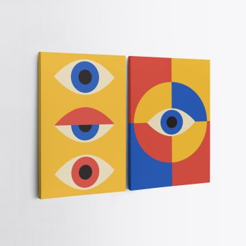 2 Parçalı Kanvas Tablo 30cm x 40cm - 2 Parça