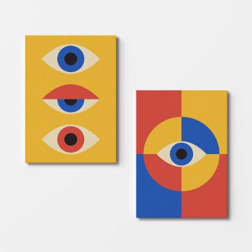 2 Parçalı Kanvas Tablo 30cm x 40cm - 2 Parça