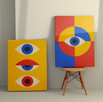 2 Parçalı Kanvas Tablo 30cm x 40cm - 2 Parça