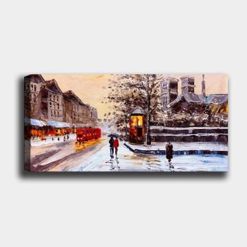 Yatay Kanvas Tablo 30cm x 90cm