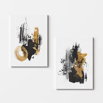 2 Parçalı Kanvas Tablo 30cm x 40cm - 2 Parça