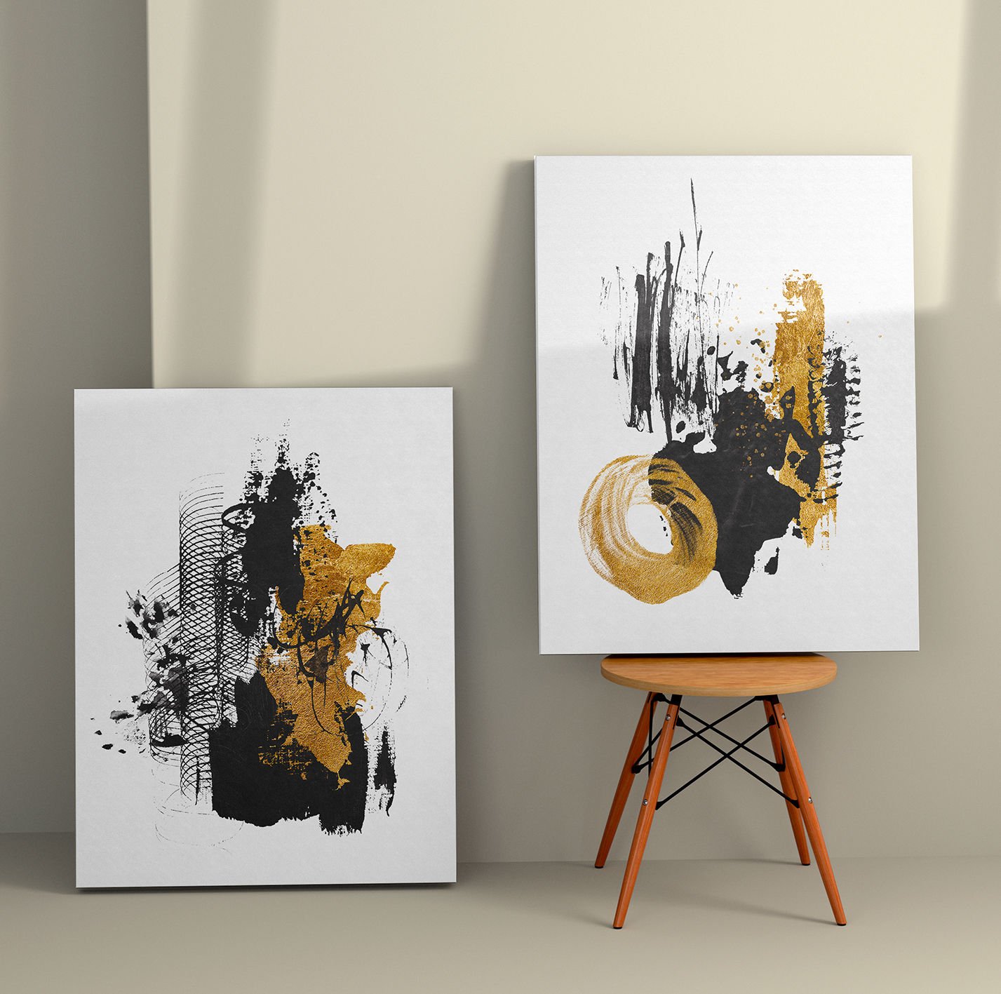 2 Parçalı Kanvas Tablo 30cm x 40cm - 2 Parça
