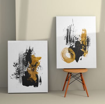 2 Parçalı Kanvas Tablo 50cm x 70cm - 2 Parça