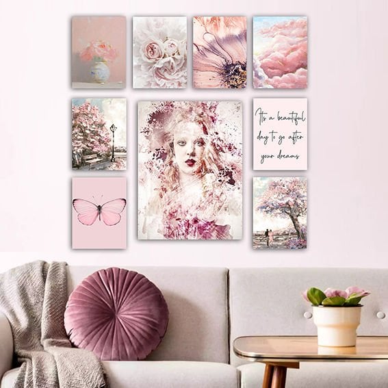 9 Parçalı Mdf Tablo