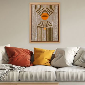 Naturel L Çerçeveli Tablo 46cm x 66cm