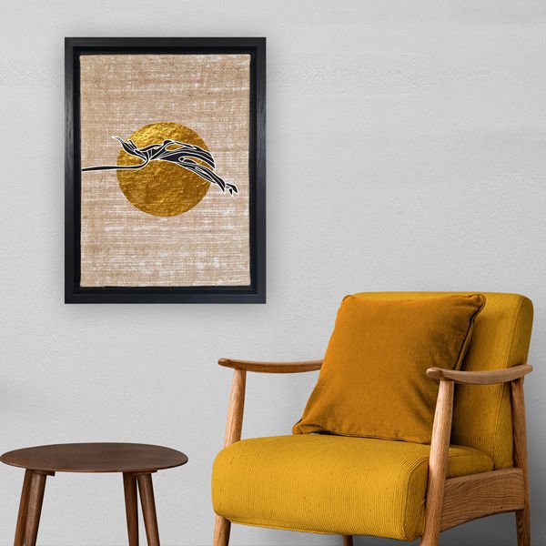 Siyah L Çerçeveli Tablo 66cm x 96cm
