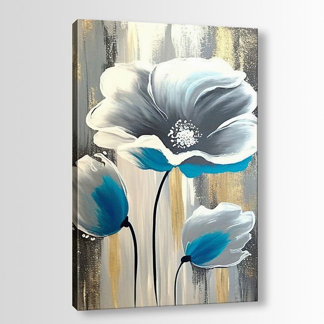 Çiçek Kanvas Tablo 90cm x 130cm