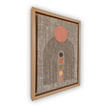 Naturel L Çerçeveli Tablo 96cm x 136cm