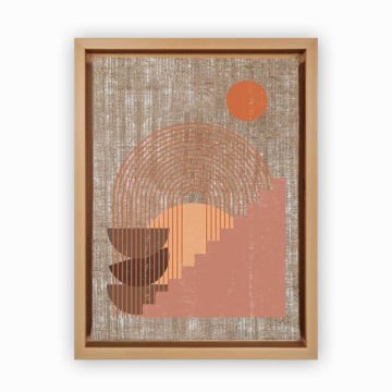 Naturel L Çerçeveli Tablo 66cm x 96cm