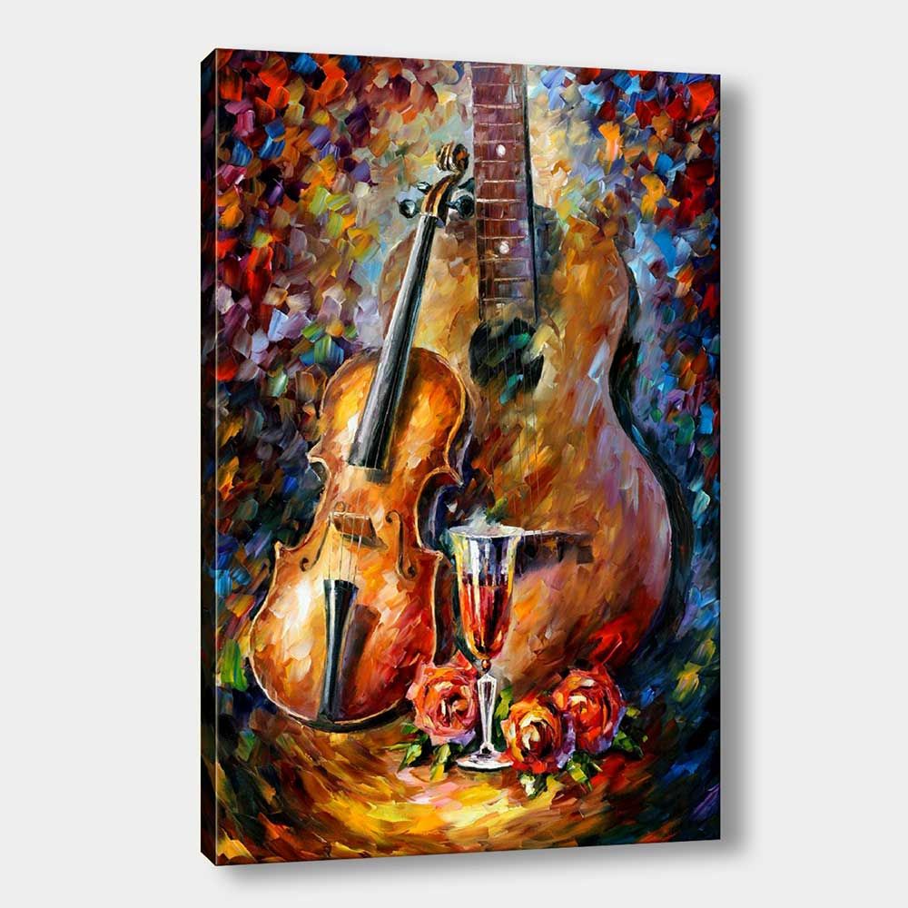 Soyut Enstrümanlar Kanvas Tablo 140cm x 200cm