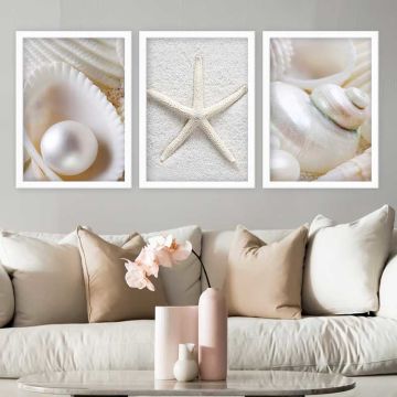3 Parçalı Çerçeveli Tablo 35cm x 45cm