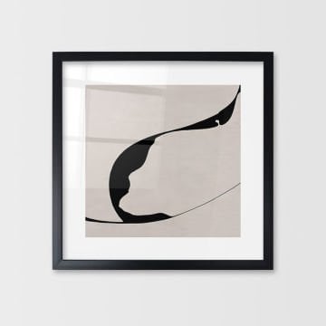 Çerçeveli Cam Soyut Tablo