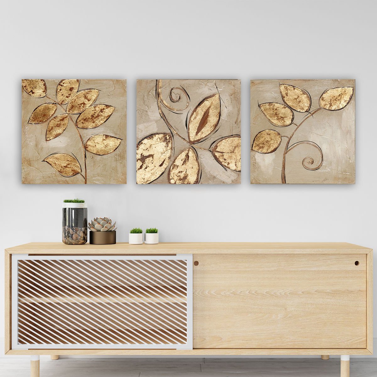 3 Parçalı Kanvas Tablo