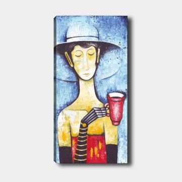Dikey Kanvas Tablo 30cm x 90cm