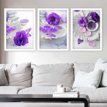 3 Parçalı Çerçeveli Tablo 35cm x 45cm