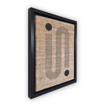 Siyah L Çerçeveli Tablo 46cm x 66cm